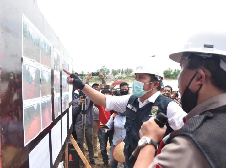 15 Tahun Mangkrak, Herman Deru Tuntaskan Jembatan Rantau Bayur Banyuasin