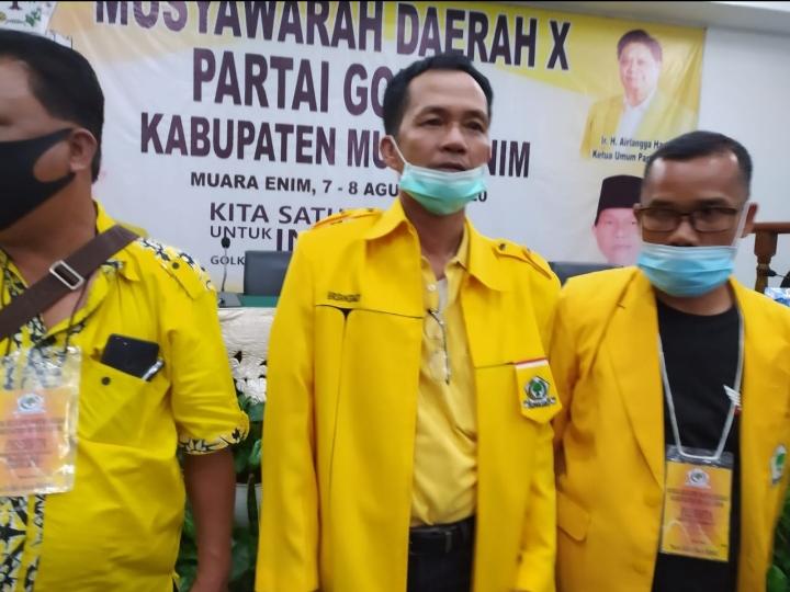 Aklamasi, Ersangkut Terpilih Nahkodai Golkar Muara Enim