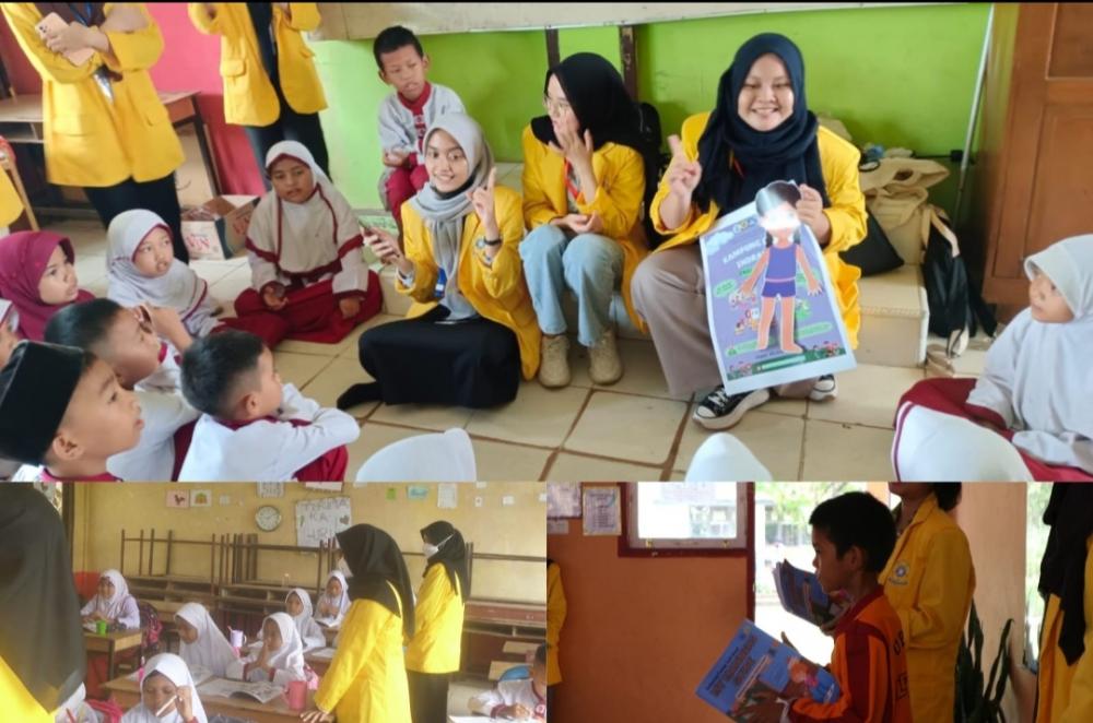 Belajar sambil bermain: Mencegah Bullying dan Makan Sehat di Kampung Pandai indralaya