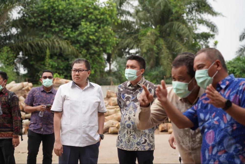 Bupati OI Panca Wijaya Akbar Lakukan kunjungan kerja ke Pabrik PT. Berkah Agung Semesta Jaya di Tebing Tinggi Sumatera Utara