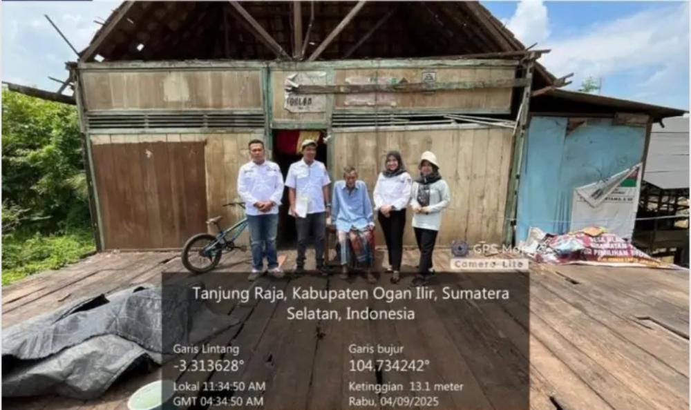 Bupati OI Perintahkan Kadis Perkimtan Survei Rumah Roboh Di Ulak Kerbau