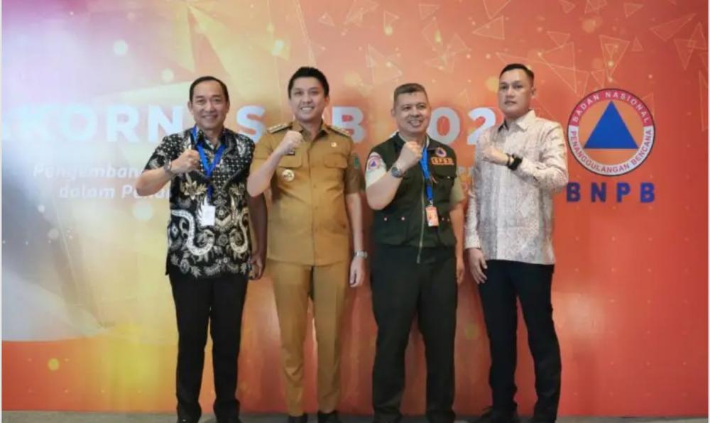Bupati Panca Hadiri Rakornas Penanggulangan Bencana Tahun 2024