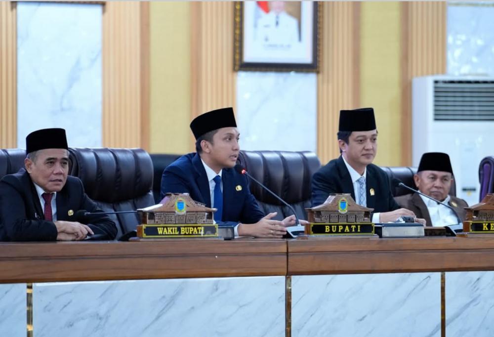 Bupati Panca Wijaya Akbar Pidato Perdana Dihadapan Anggota DPRD Saat Paripurna XI DPRD Ogan Ilir Masa Sidang ke II tahun 2025