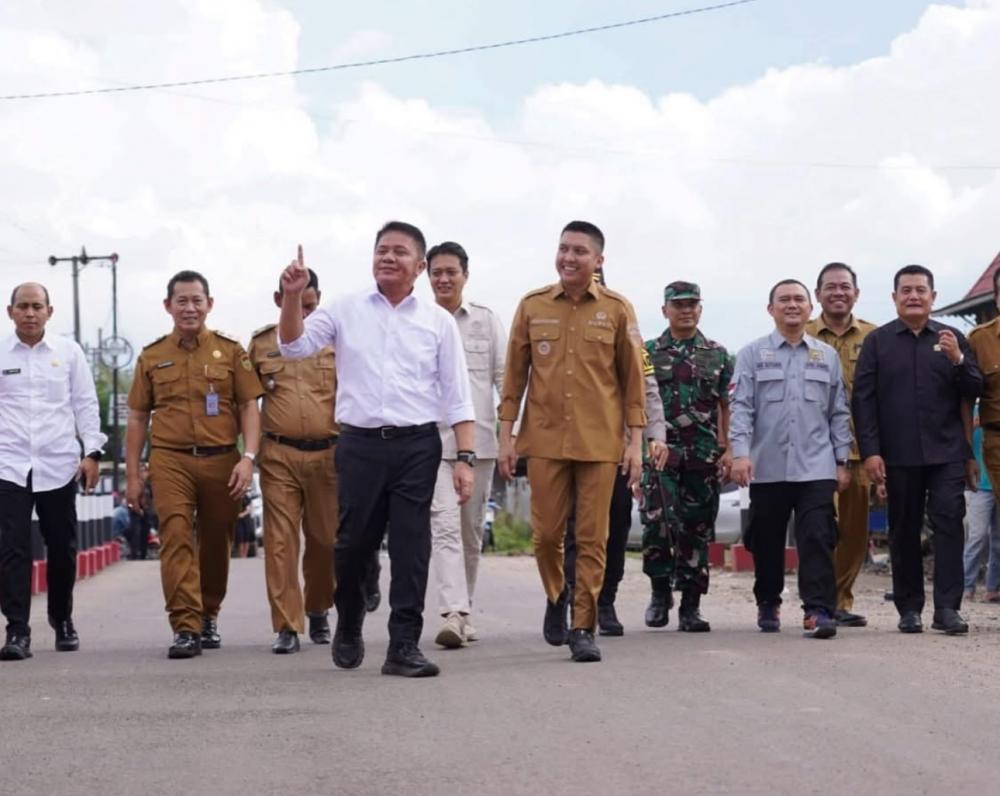 Bupati Panca Wijaya Akbar dan Gubernur H Herman Deru Resmikan Jembatan Air Lais, Pemulutan dan Jembatan Trans SP Tanah Abang di Kabupaten Ogan Ilir