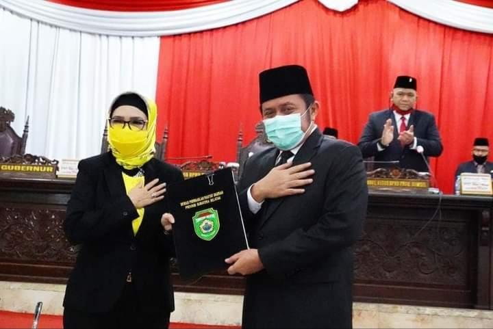 DPRD Setujui Dua Raperda Usulan Gubernur Herman Deru