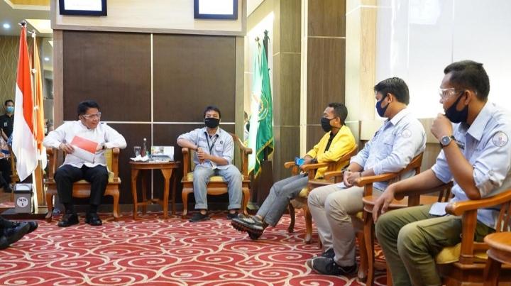 Gubernur HD Ajak BEM Unsri Kolaborasi Cegah Potensi Karhutla
