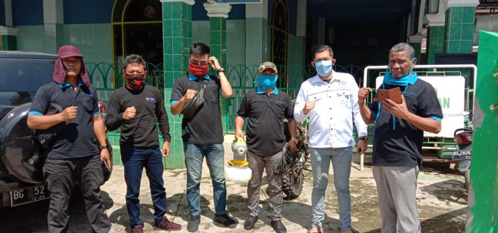 Hari Keenam, PPMI Sumsel Sudah Semprot 85 Titik Rumah Ibadah dengan Disinfektan