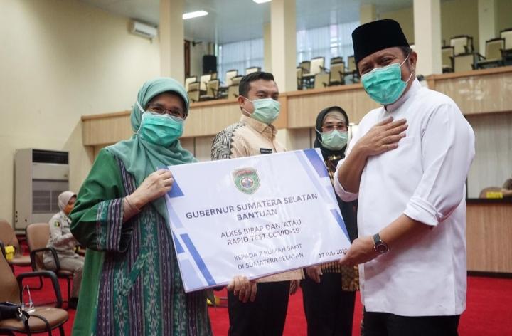 Herman Deru Tegaskan Hampir 100 % Anggaran Penanggulangan Covid  Sumsel Sudah Terserap
