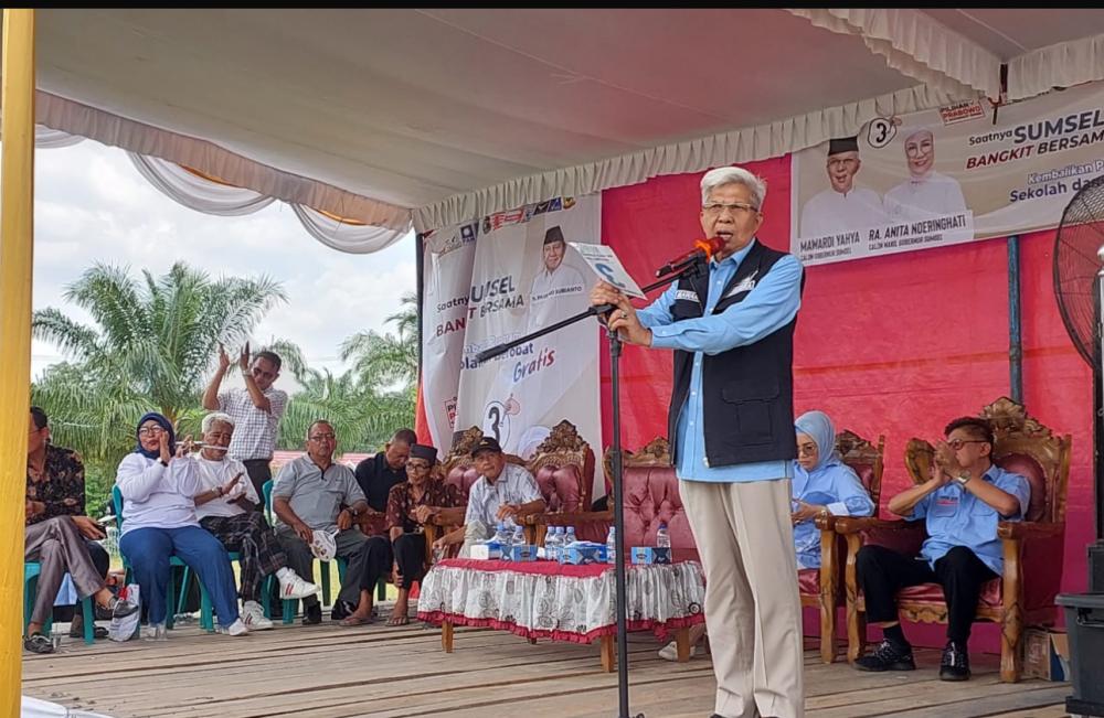 Kampanye Dialogis di Muara Enim, Calon Gubernur H Mawardi Yahya Menjanjikan Pembangunan Berkelanjutan