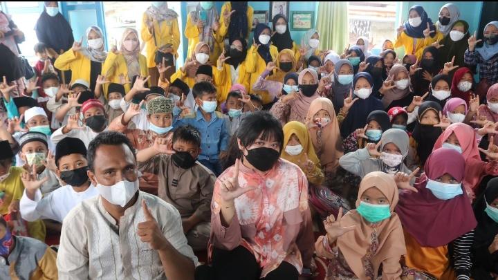 Kunjungan Duta Literasi Sumsel di Kampung Pandai 13 Ulu
