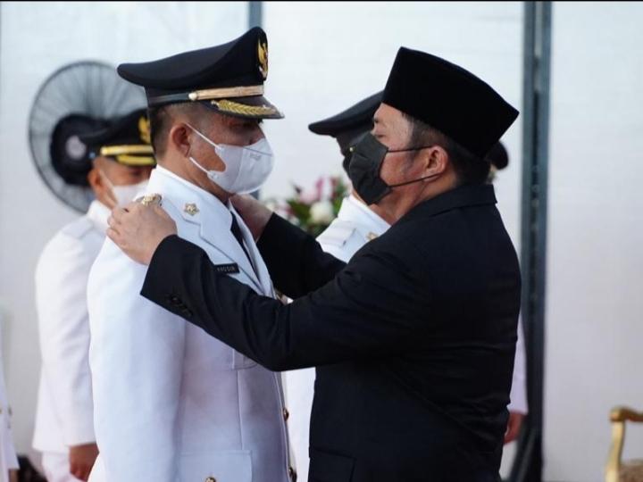 Lanosin-Yudha Resmi Dilantik Sebagai Bupati dan Wakil Bupati OKU Timur
