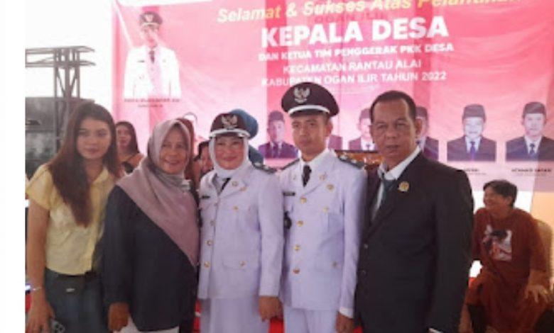 Menang Pilkades,Anak Dan Istri Anggota DPRD OI Resmi Dilantik Bupati 
