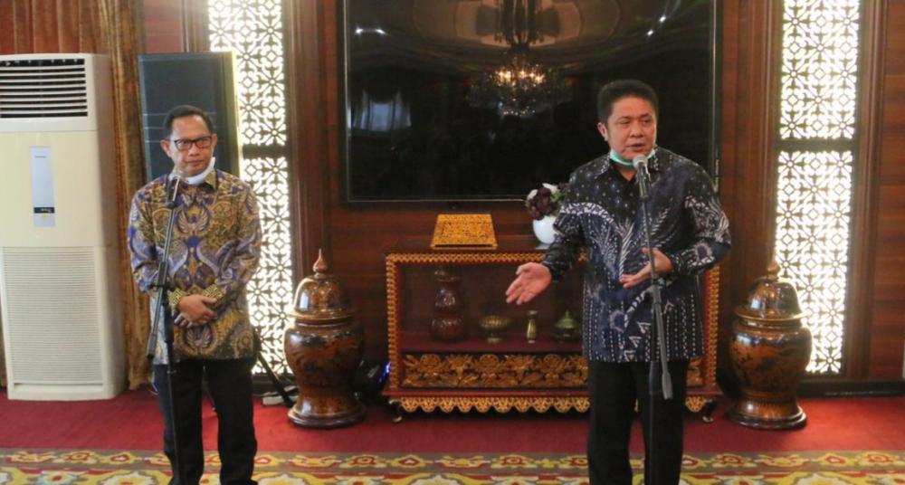 Mendagri Akui Antisipasi dan Penanganan Covid-19 di Sumsel Bisa Jadi Model Percontohan