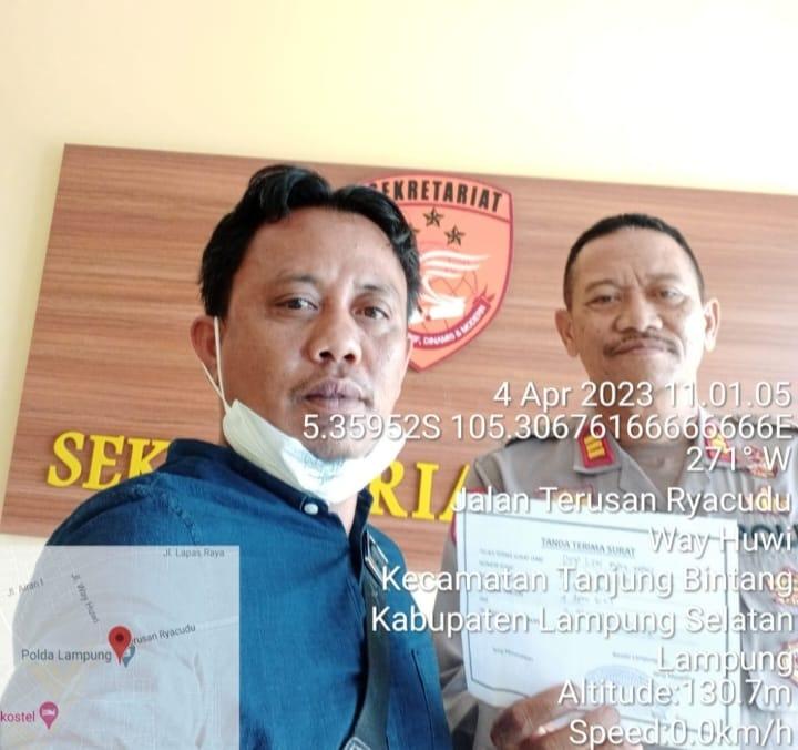Nah Loh, Oknum Mantan Kepala Kampung  Karang Umpu Dilaporkan ke Polda dan Kejati Lampung
