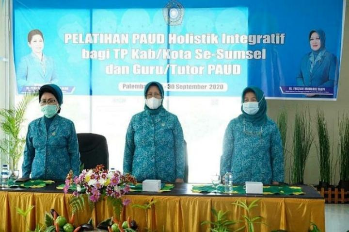 PKK Sumsel Gelar Pelatihan PAUD Holistik Integratif Untuk Seluruh Anggota