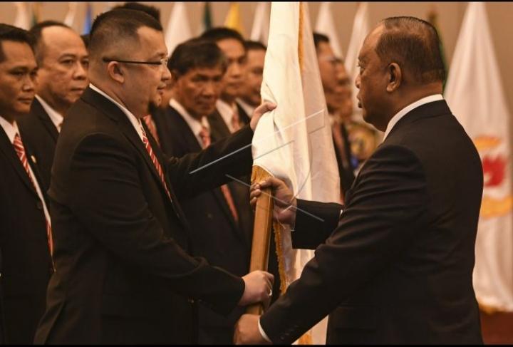 Pelantikan Pengurus KONI, Herman Deru Ingin Peningkatan Prestasi Atlet Sumsel pada PON Papua 2020