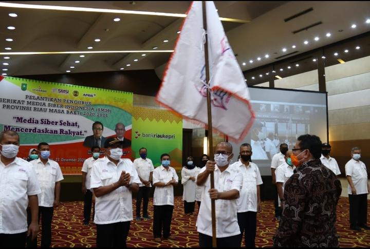 Pengurus SMSI Provinsi Riau Masa Bakti 2020-2025 Resmi Dilantik