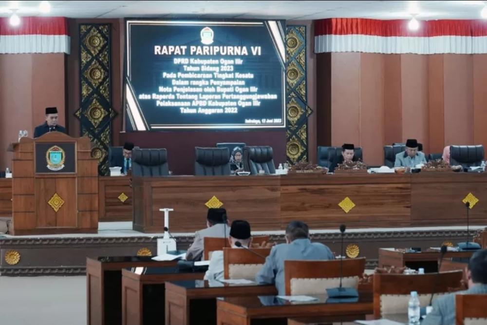 Rapat Paripurna VI Penyampaian Nota Penjelasan Bupati Ogan Ilir