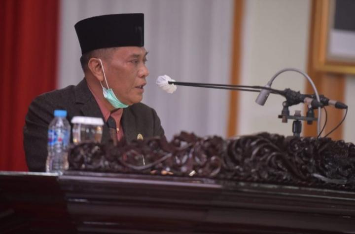 Rapat Paripurna XX (20), Bapemperda Provinsi Sumsel Jelaskan Raperda inisiatif DPRD