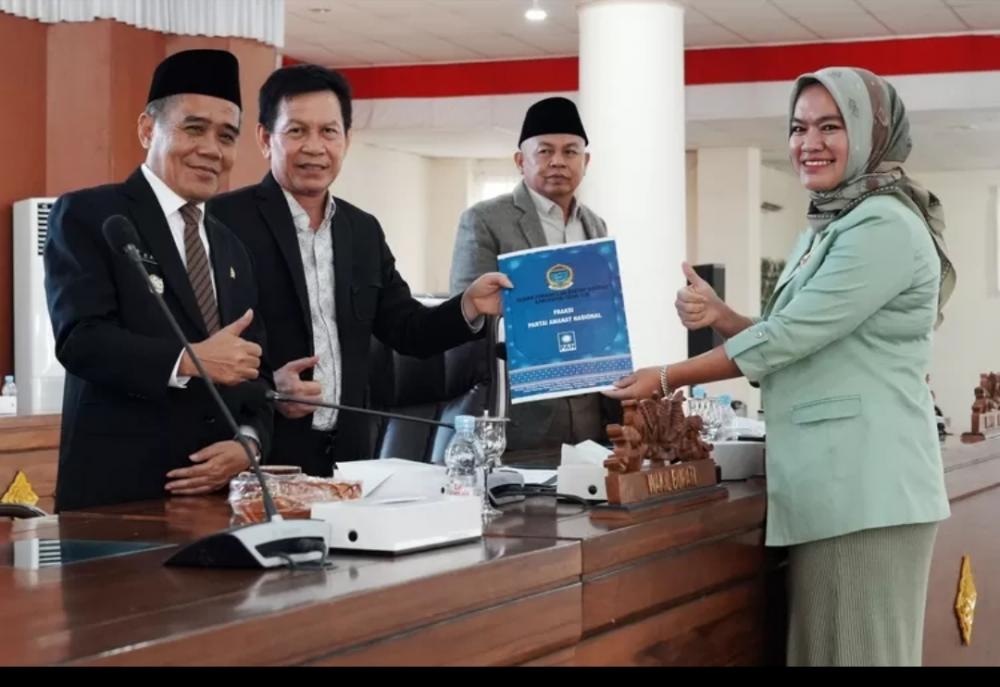 Rapat Paripurna ke V DPRD Ogan Ilir Tahun 2023 dalam Rangka Penyampaian Pandangan Fraksi