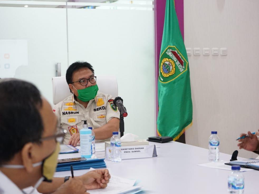 Sekda Pastikan Pelaksanaan Anggaran Barang dan Jasa Penanganan Covid-19 Sumsel Sesuai Aturan yang Berlaku