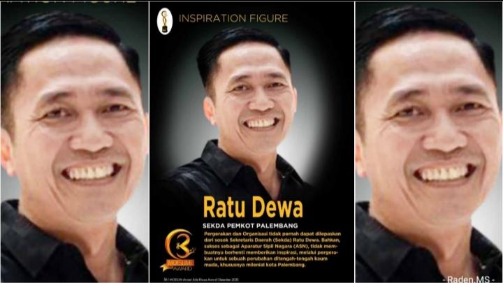 Sekda Ratu Dewa Sabet Penghargaan Inspiring Figure di Muslim Choice Award 2020
