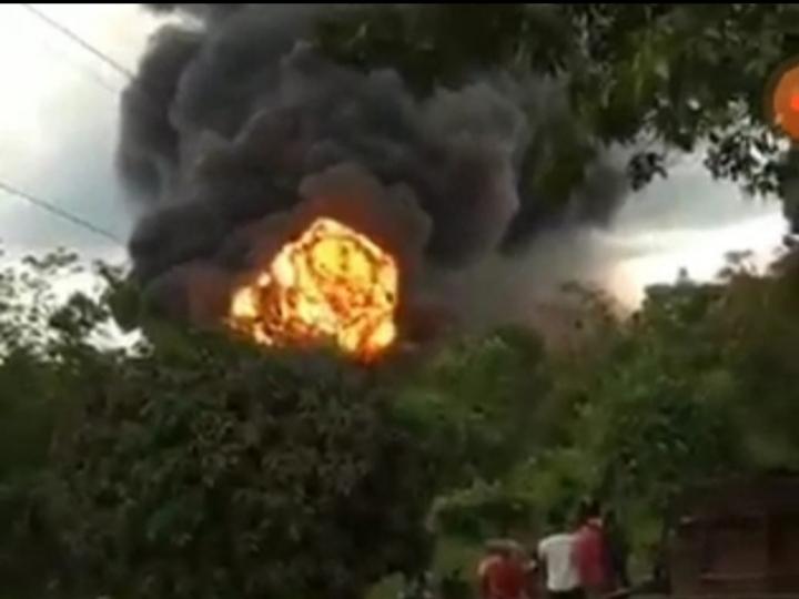Tempat Penyulingan Minyak Ilegal di Muba Kembali Terbakar