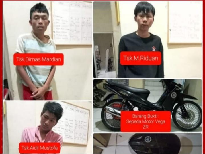 Tiga Pelaku Rampok Indomaret di Pagar Alam Dibekuk Aparat