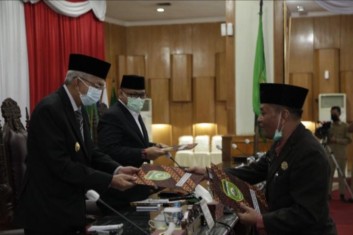 Wagub Hadiri Penyampaian Raperda Pencegahan Wabah dan Bencana Usulan dari DPRD Sumsel
