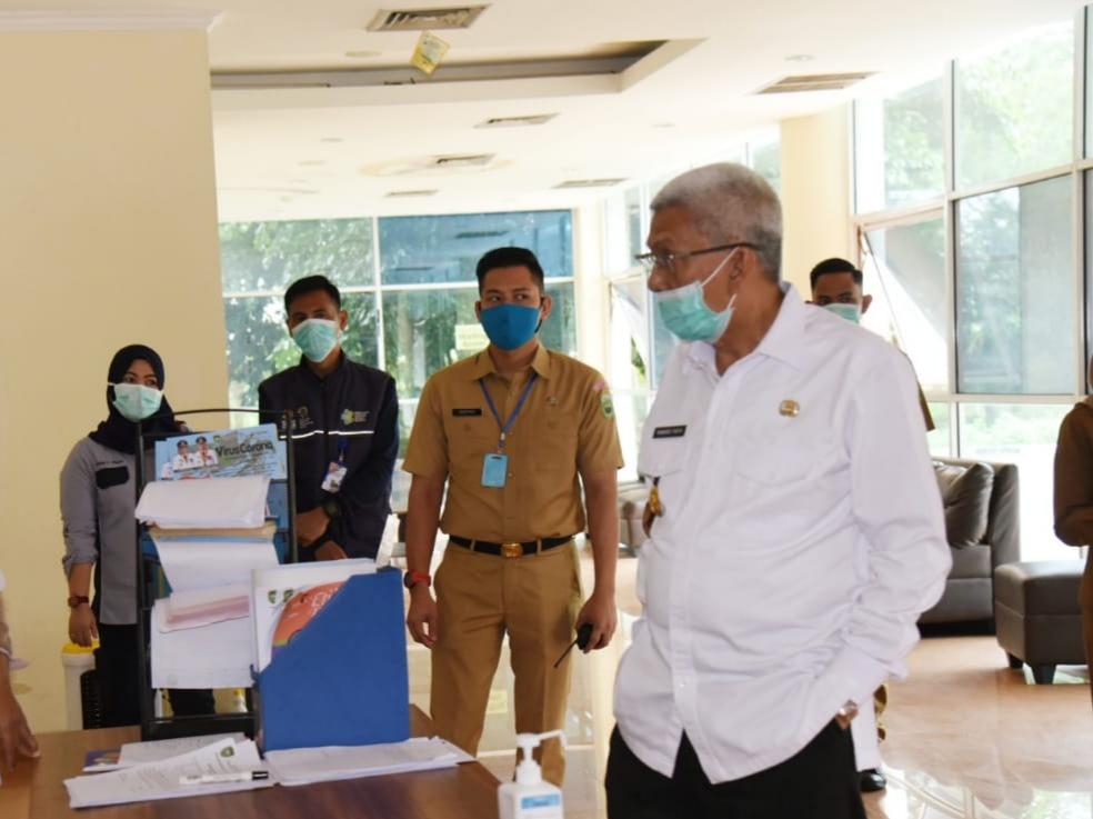 Wagub Mawardi Yahya Semangati Puluhan ODP di Wisma Atlet Jakabaring